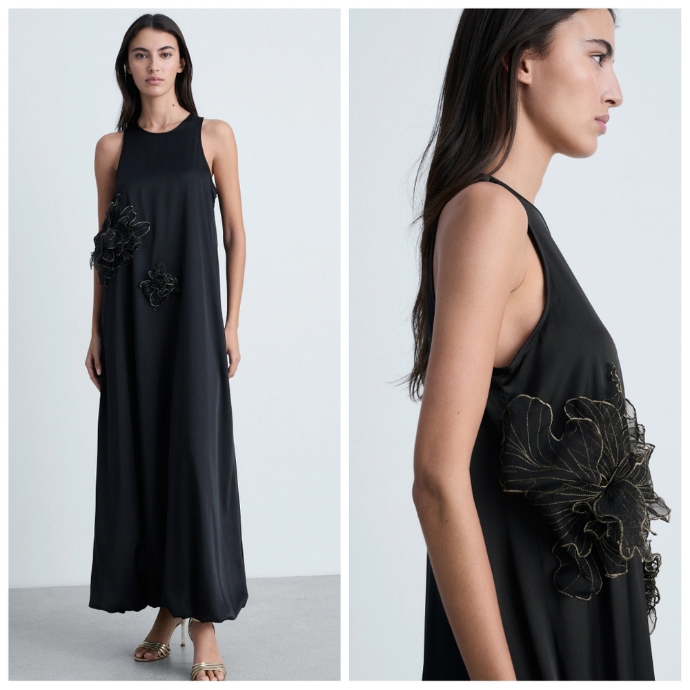 MANGO Maxi Flower Dress